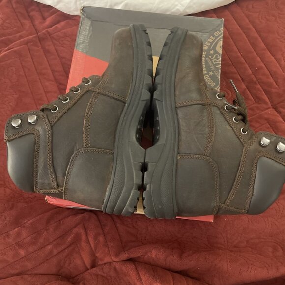 Carlsbad 6” Men Sz 6.5 Brown Leather Steel Toe EH, Waterproof Slip Resistant - Picture 7 of 16